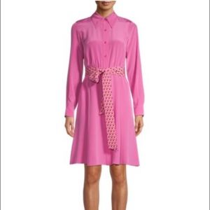 NWT Brand new DIANE VON FURSTENBERG Dory Mallow Silk Shirtdress